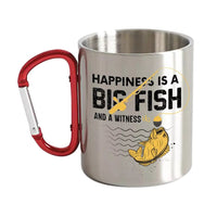 Thumbnail for Happiness Is A Big Fish Carabiner Mug 12oz