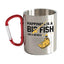 Happiness Is A Big Fish Carabiner Mug 12oz