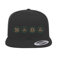 Thumbnail for Camp Life Embroidered Flat Bill Cap