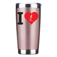 Thumbnail for I Love Skiing 20oz Insulated Vacuum Sealed Tumbler