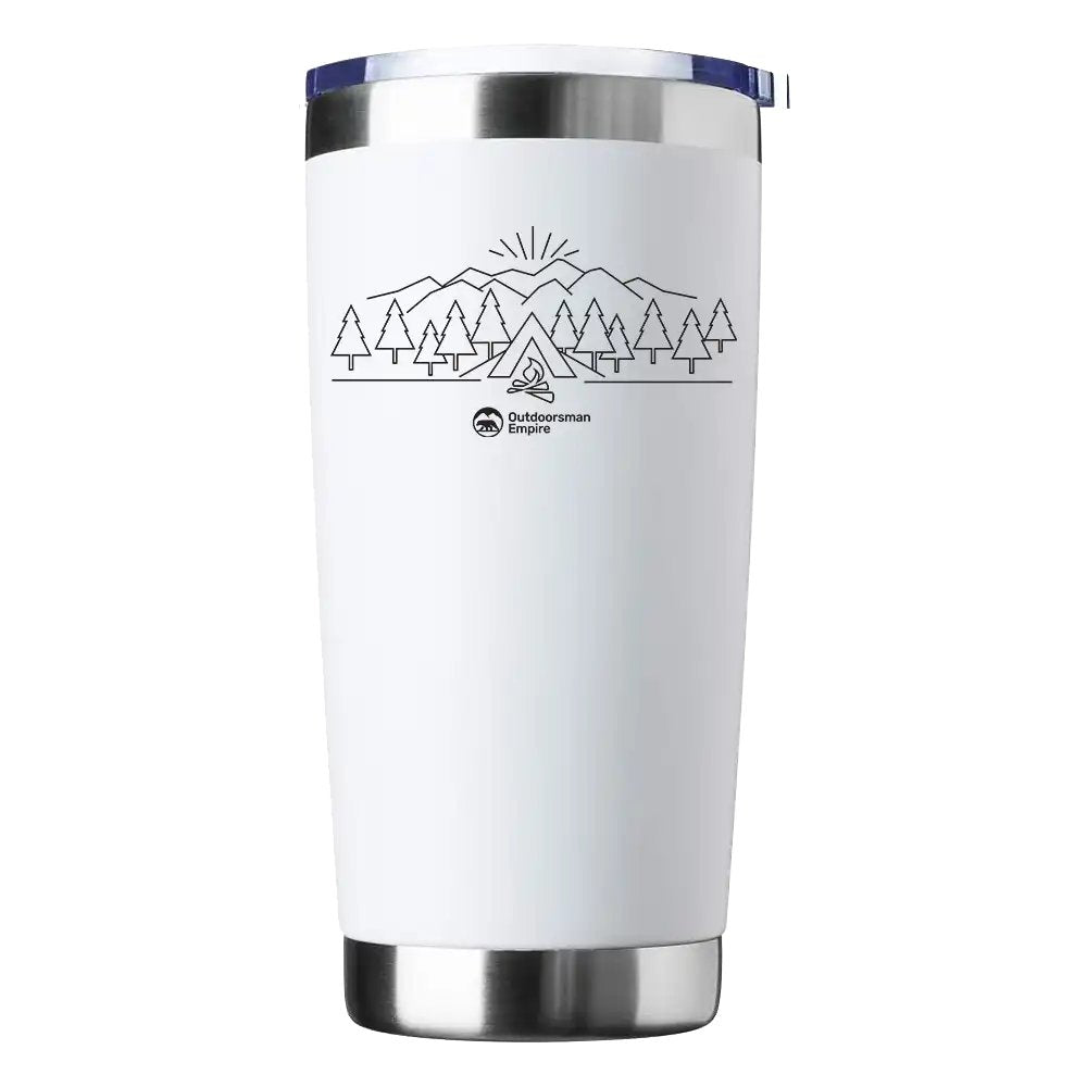 Camping Triangles 20oz Insulated Vacuum Sealed Tumbler