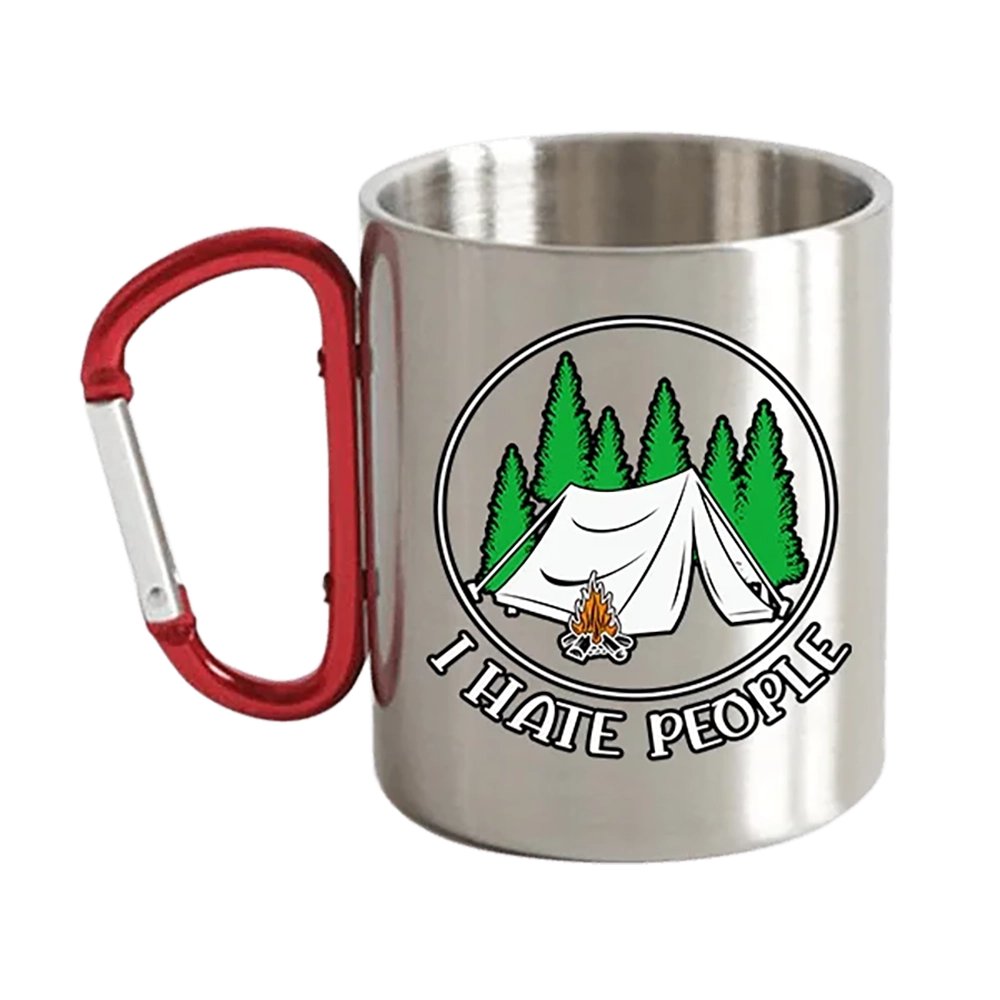 I Hate People Carabiner Mug