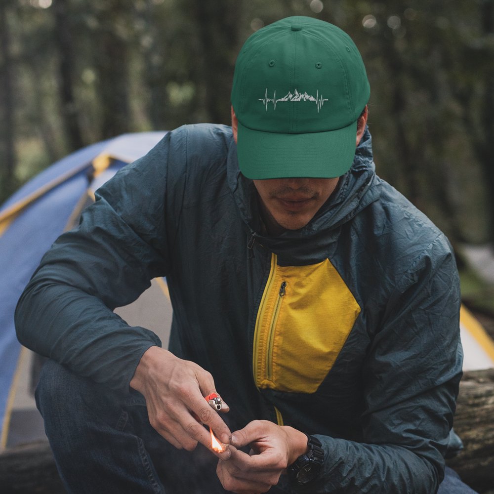 Heartbeat V2 Embroidered Baseball Hat