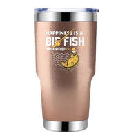 Thumbnail for Happiness Is A Big Fish 30oz Tumbler Rosegold