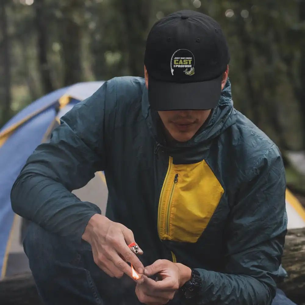 Just One More Cast Embroidered Baseball Hat