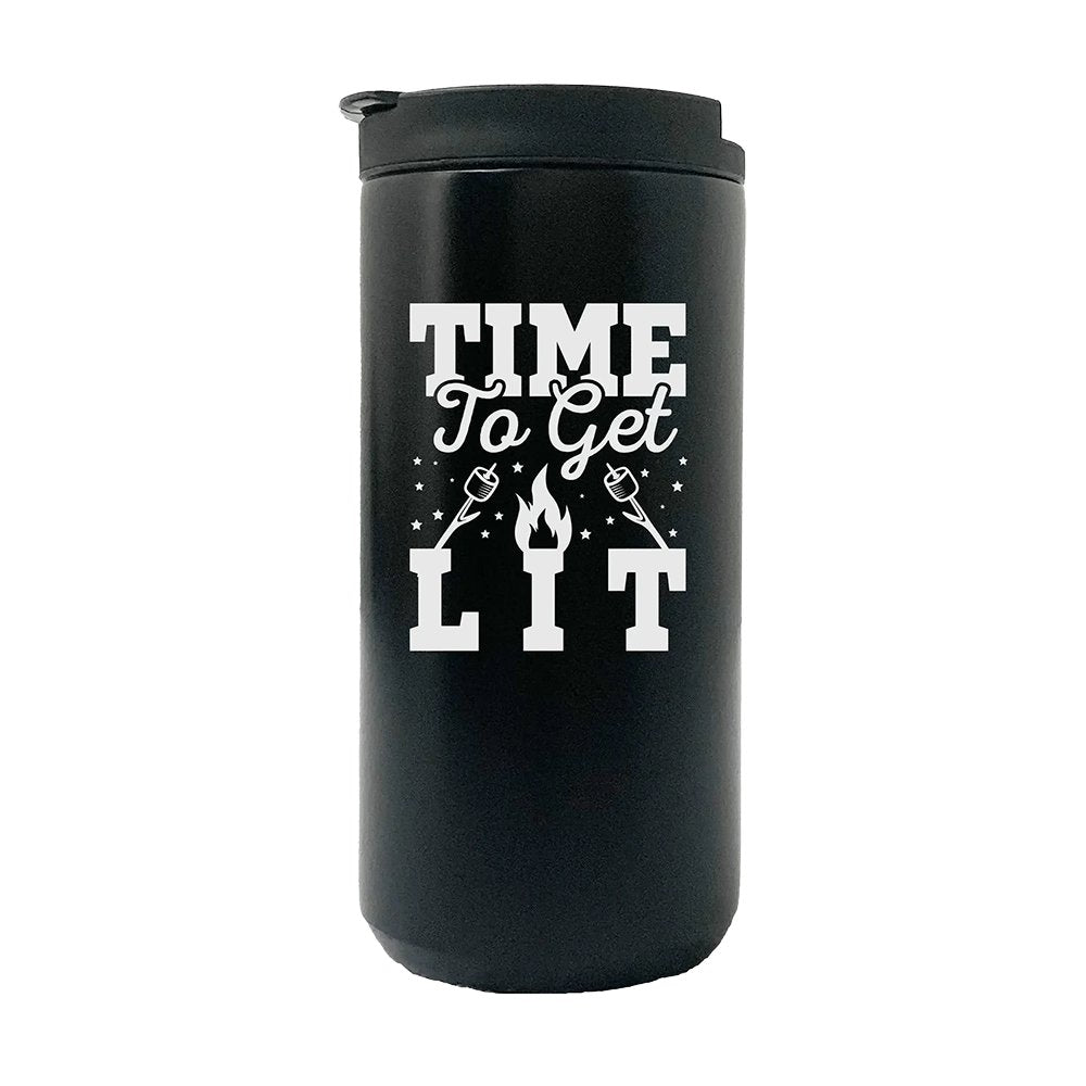 Time To Get Lit 14oz Coffee Tumbler