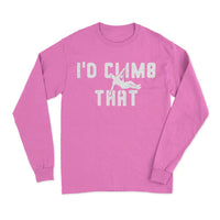 Thumbnail for Climbing I'd Climb That Men Long Sleeve Shirt