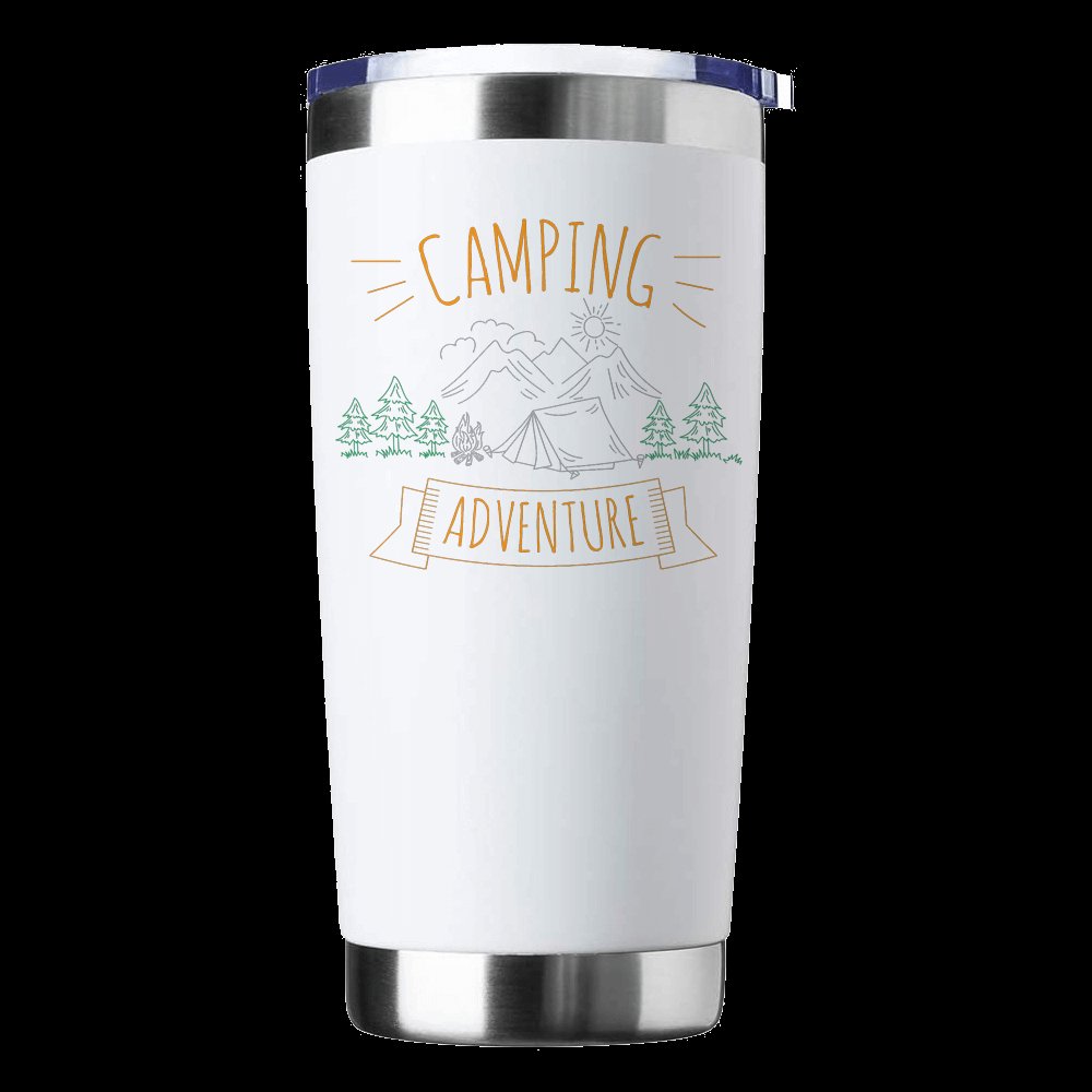 Camping Adventure 20oz Tumbler White