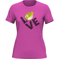 Thumbnail for Love Fishing Green Blowfish Globe T-Shirt for Women