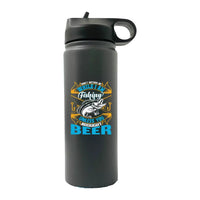 Thumbnail for Don't Bother Me While I'm Fishing 20oz Sport Bottle