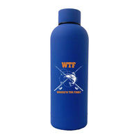 Thumbnail for WTF Where's The Fish 17oz Stainless Rubberized Water Bottle