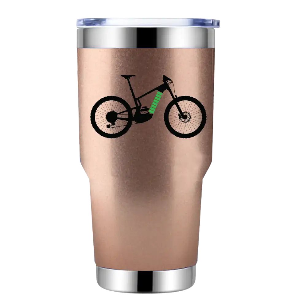 E Bike 30oz Tumbler Rosegold