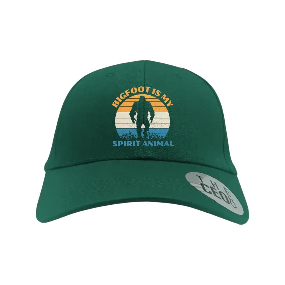 Bigfoot Is My Spirit Animal Embroidered Baseball Hat