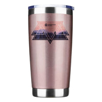 Thumbnail for Camping Triangles 20oz Insulated Vacuum Sealed Tumbler Rose Gold