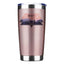 Camping Triangles 20oz Insulated Vacuum Sealed Tumbler Rose Gold