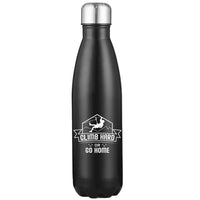 Thumbnail for Climb Hard Or Go Home Stainless Steel Water Bottle Black