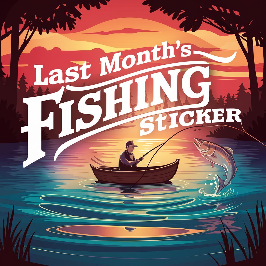 Last Month's Fishing Decal