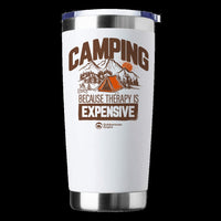 Thumbnail for Camping No Expensive 20oz Tumbler White