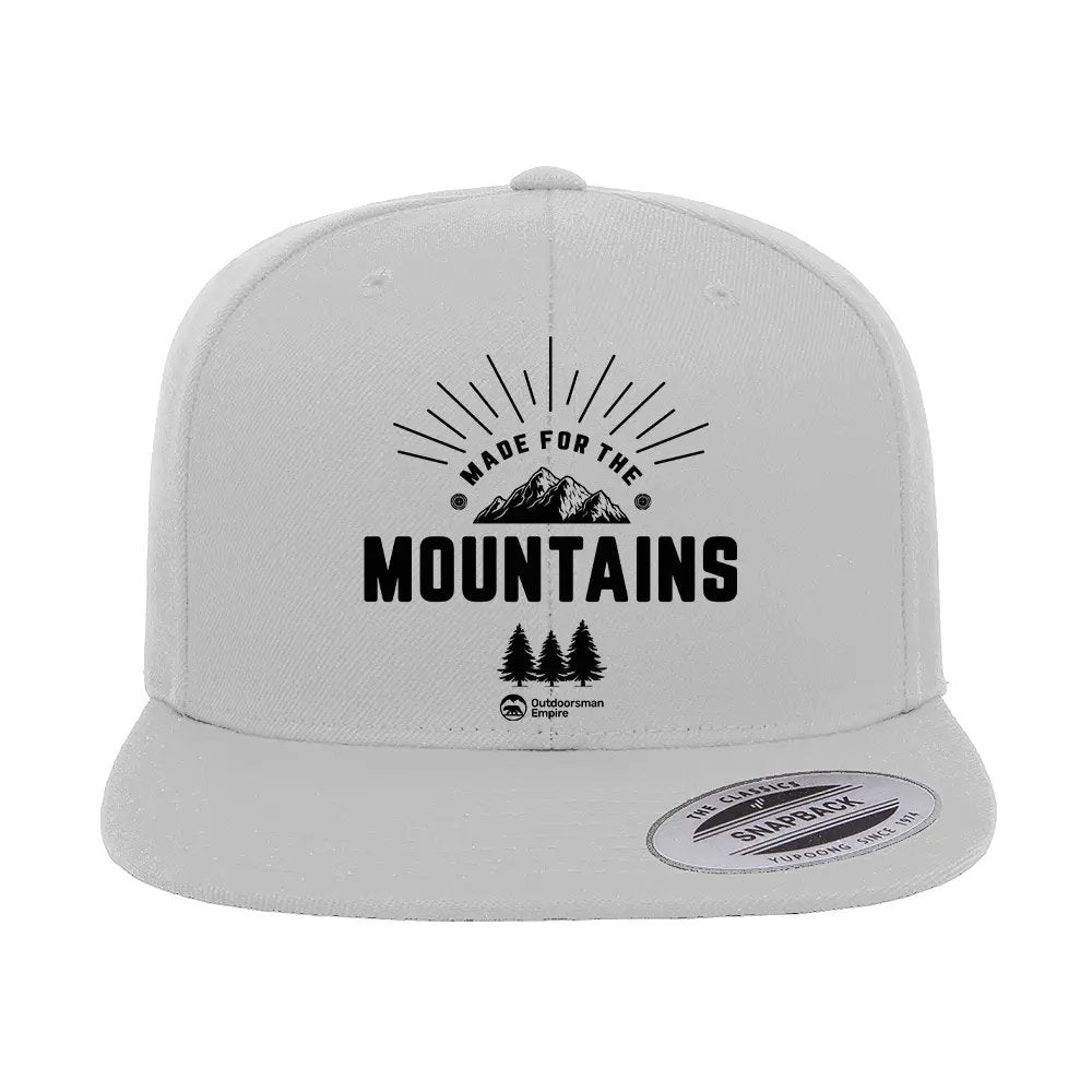 Made For The Mountains Embroidered Flat Bill Cap