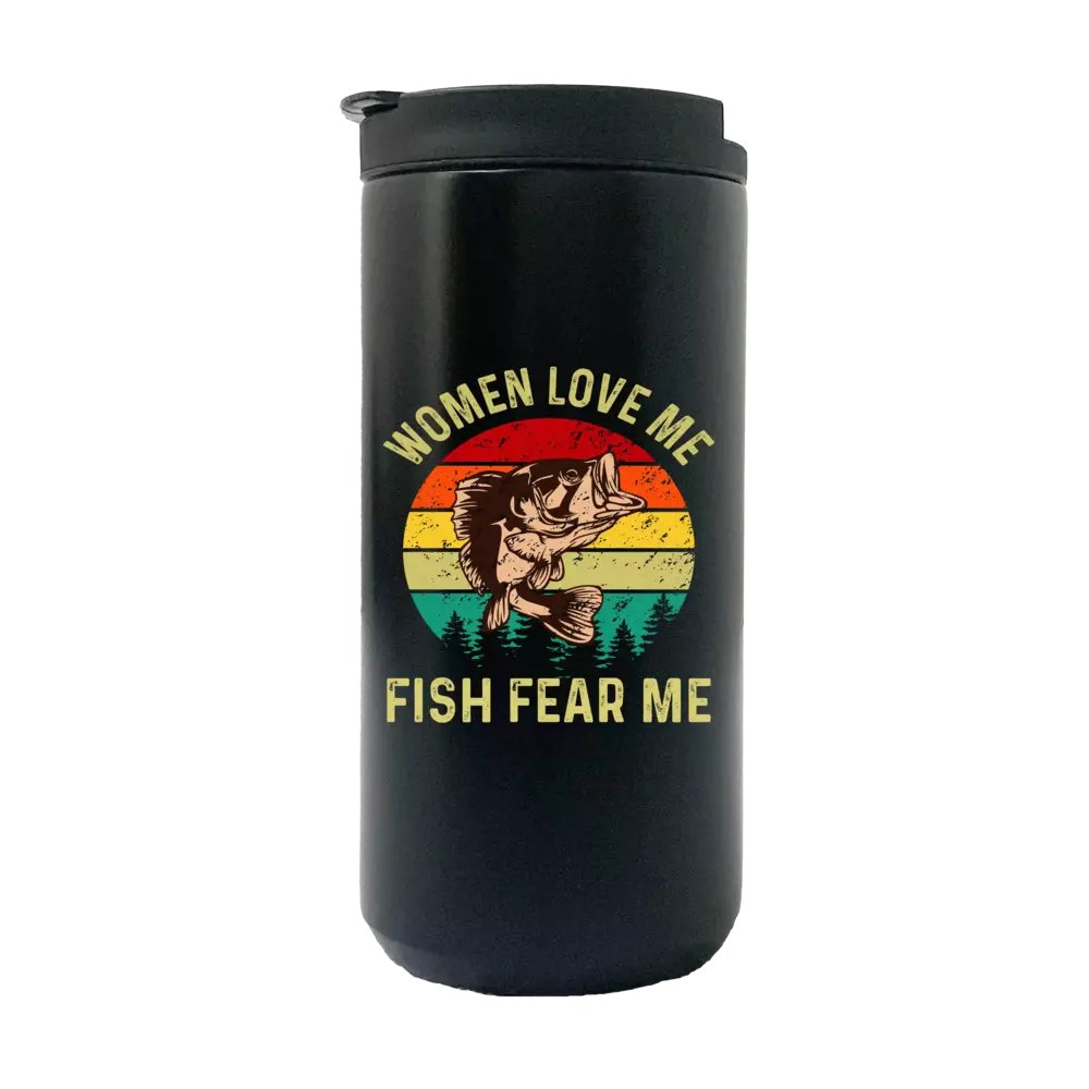 Women Love Me Fish Hate Me 14oz Coffee Tumbler