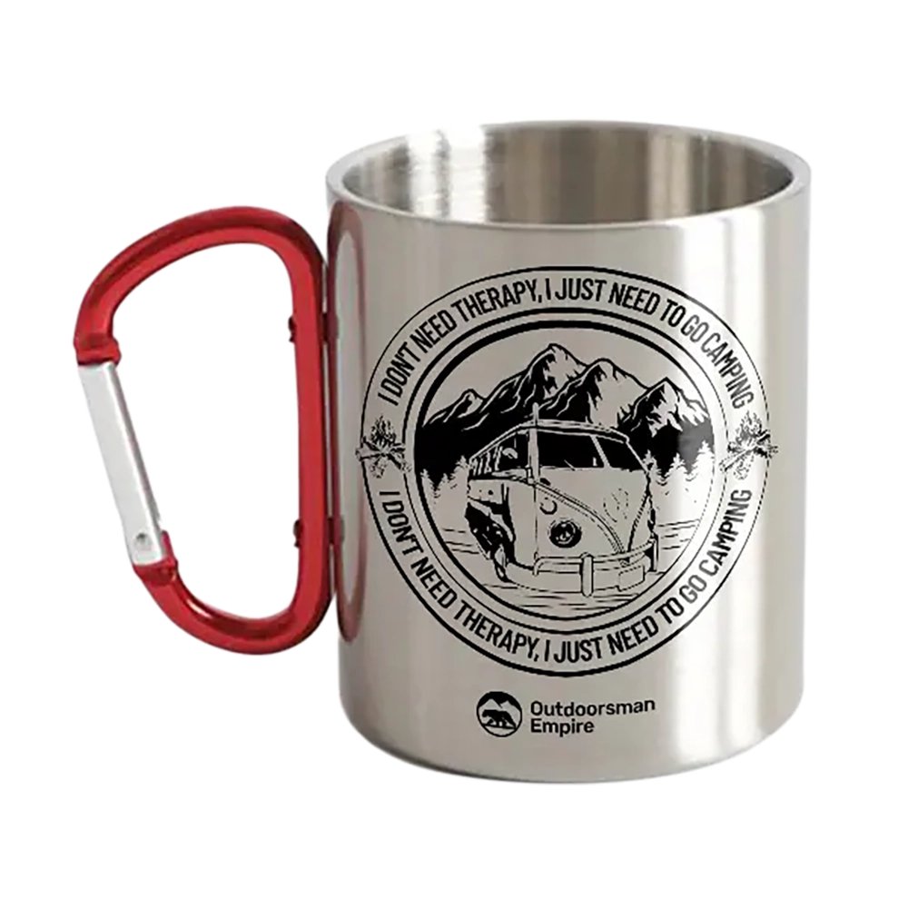 I Don't Need Therapy Stainless Steel Double Wall Carabiner Mug 12oz