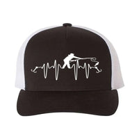Thumbnail for Fishing Heart Beat Retro Embroidered Snapback Trucker Hat