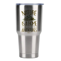 Thumbnail for Nature Is A Home 30oz Insulated Vacuum Sealed Tumbler Silver