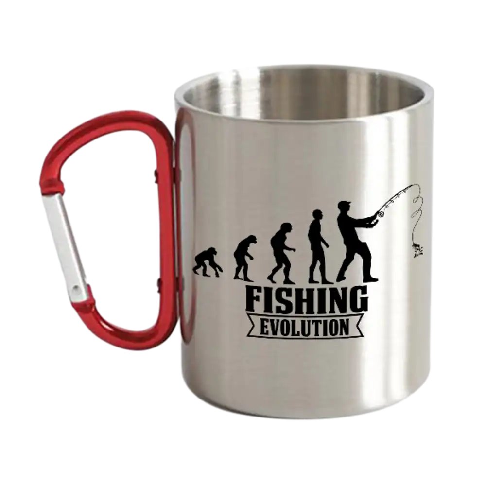 Fishing Evolution Carabiner Mug 12oz