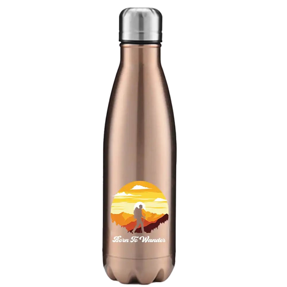 Born To Wander Stainless Steel Water Bottle