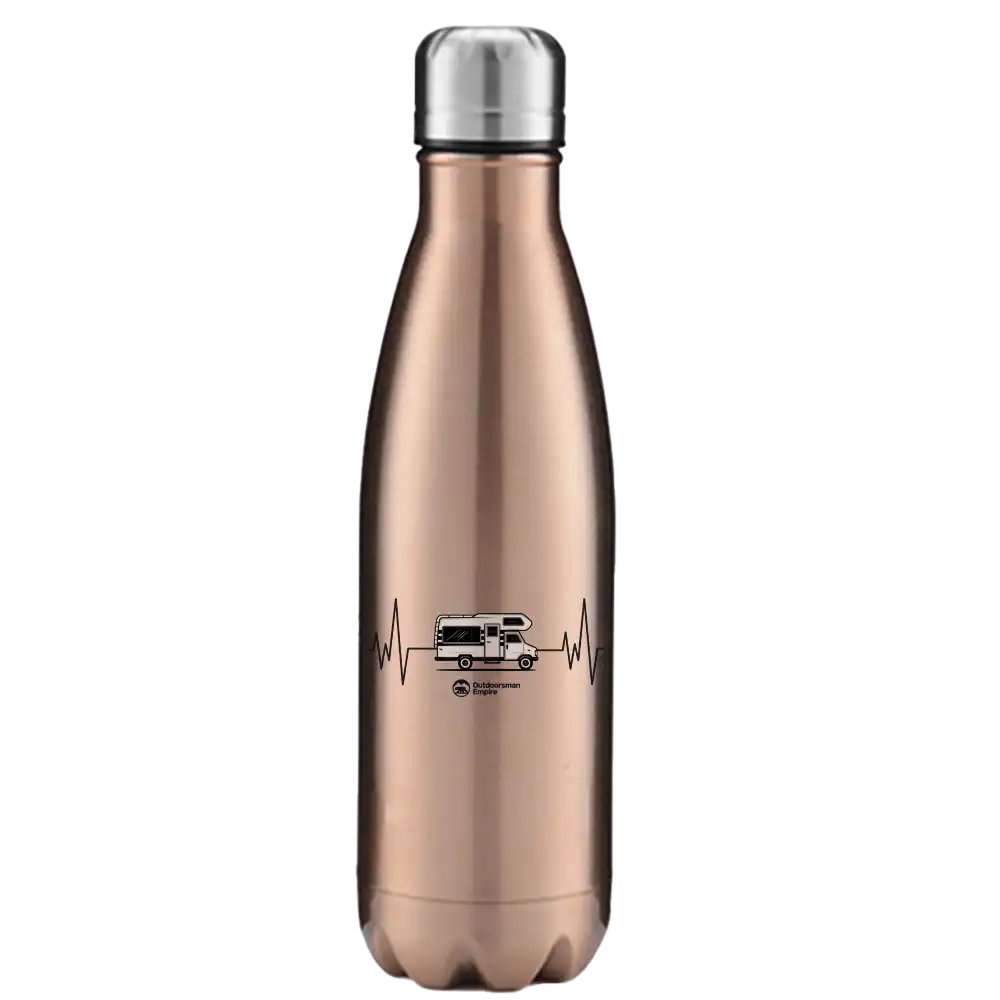 Camping Cardiogram Stainless Steel Water Bottle