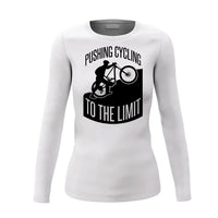 Thumbnail for Pushing Cycling To The Limit Women Long Sleeve Shirt