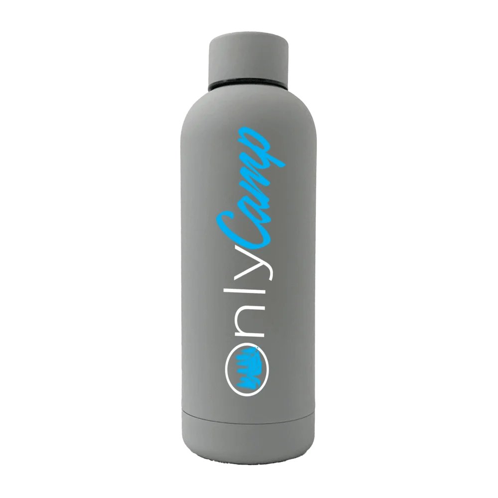 Only Camp 17oz Stainless Rubberized Water Bottle