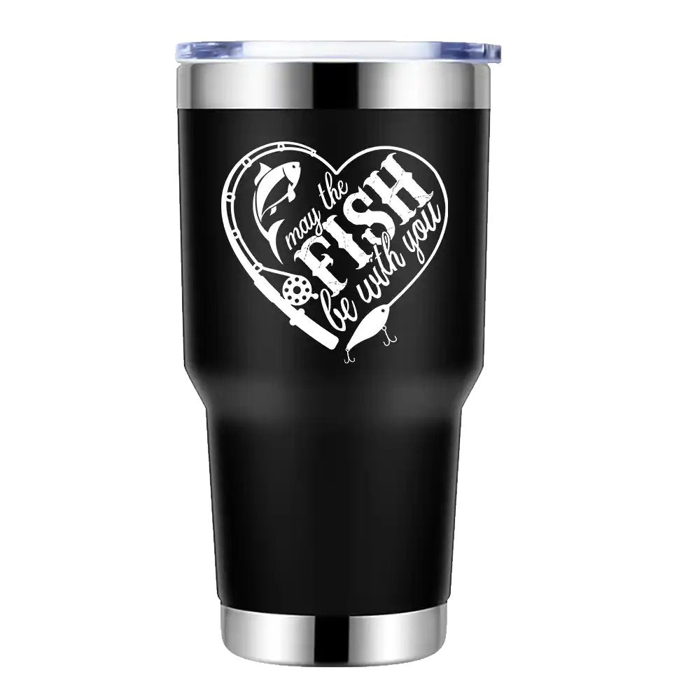 May The Fish Be With You 30oz Stainless Steel Tumbler