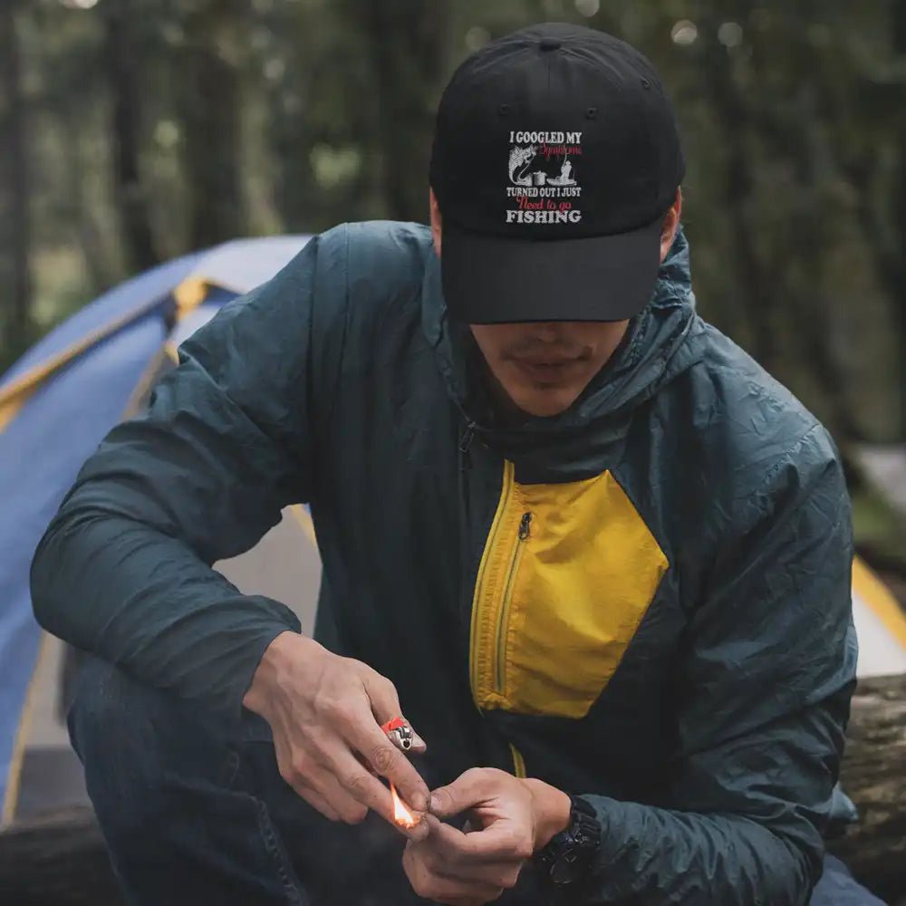 Fishing Symptoms Embroidered Baseball Hat