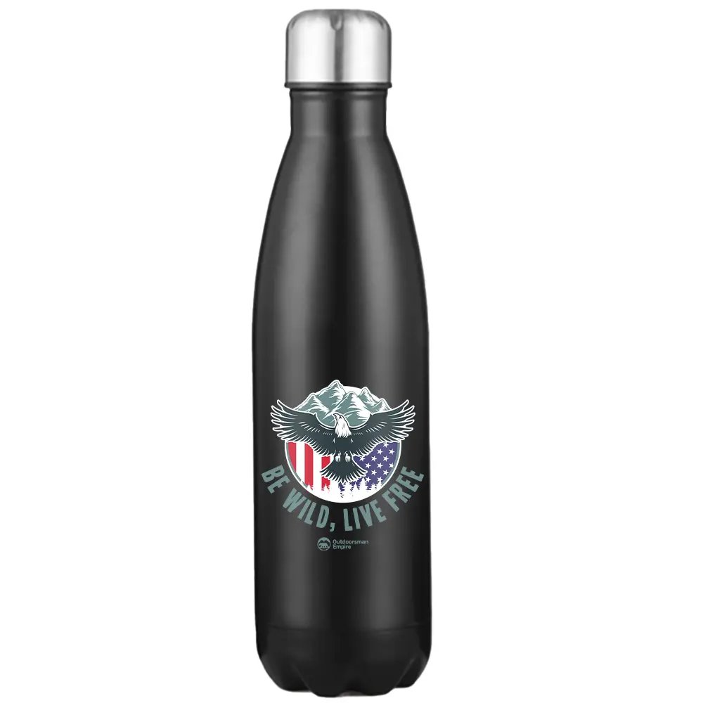 Be Wild Be Free Stainless Steel Water Bottle