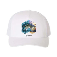 Thumbnail for Fishing Geometry Retro Embroidered Snapback Trucker Hat