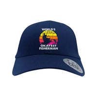 Thumbnail for World's Okayest Fisherman Printed Baseball Hat