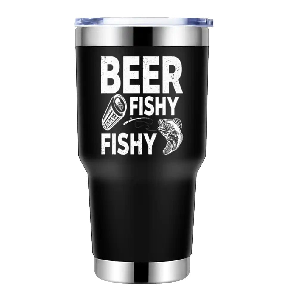 Beer Fishy Fishy 30oz Tumbler Black