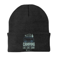 Thumbnail for Camping Live Love Camp Embroidered Beanie