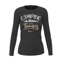 Thumbnail for Camping Is My Therapy Women Long Sleeve Shirt