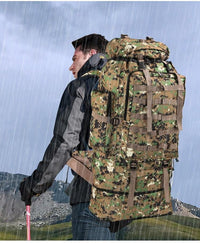 Thumbnail for Waterproof Outdoor Camping Hiking 100L Large Capacity Backpack