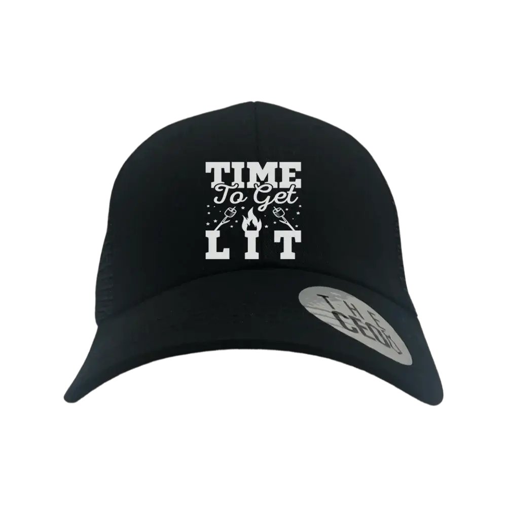 Time to Get Lit Embroidered Trucker Hat