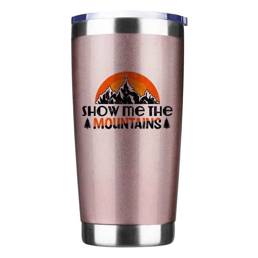 Hiking Show Me The Mountains 20oz Tumbler Black