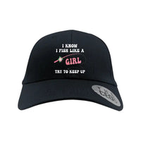 Thumbnail for I Fish Like A Girl Embroidered Baseball Hat