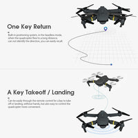 Thumbnail for 4K HD Dual Camera RC FPV WiFi Portable Wide Angle Foldable Quadcopter Drone