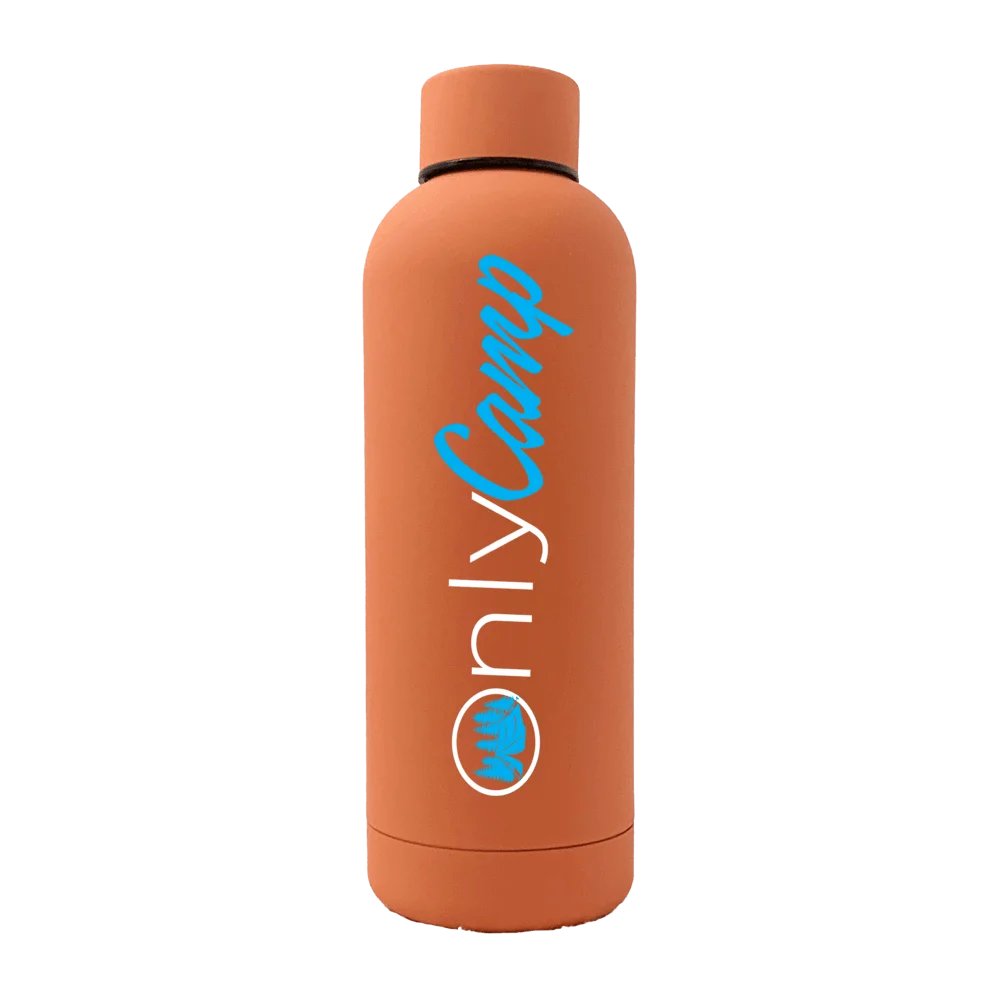 Only Camp 17oz Stainless Rubberized Water Bottle