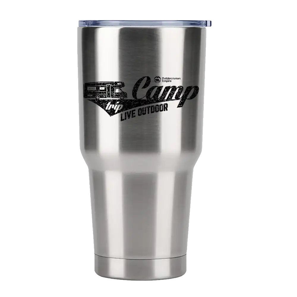 Camp Trip Live Outdoor 30oz Tumbler Silver