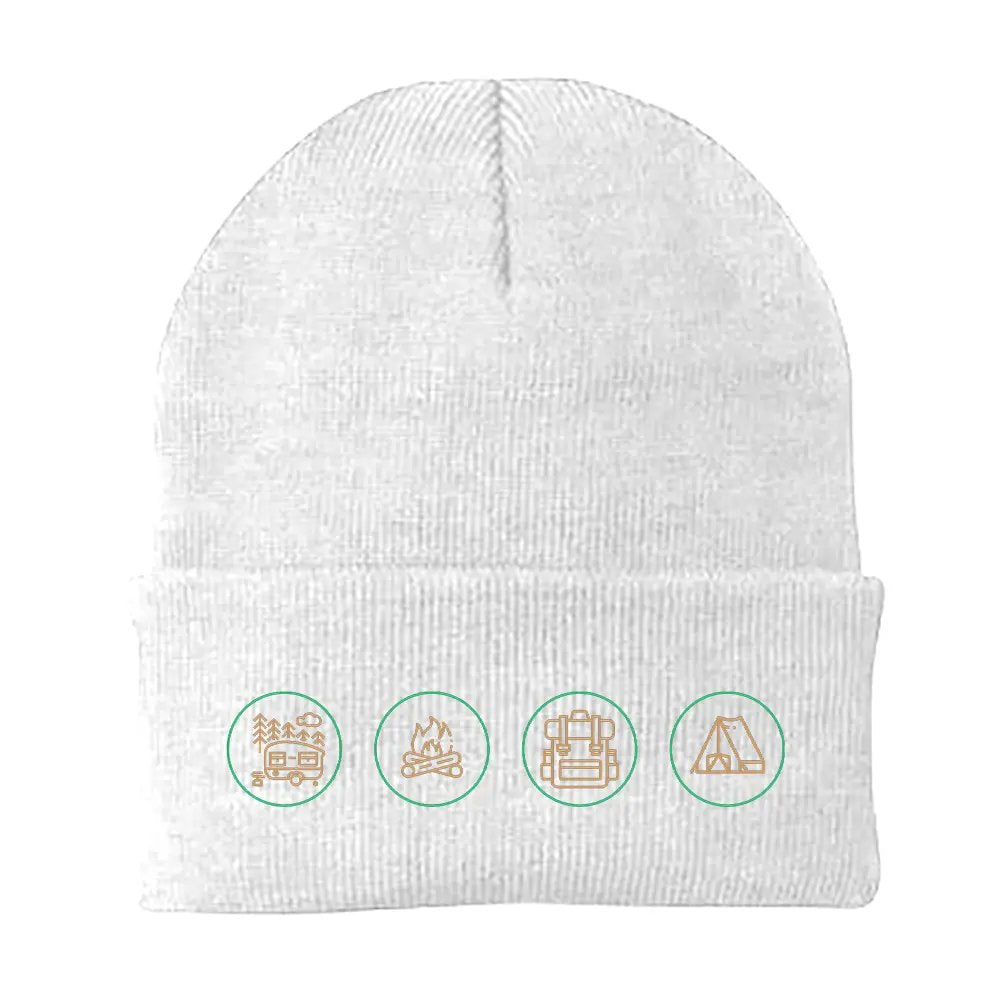 Camp Life Embroidered Beanie