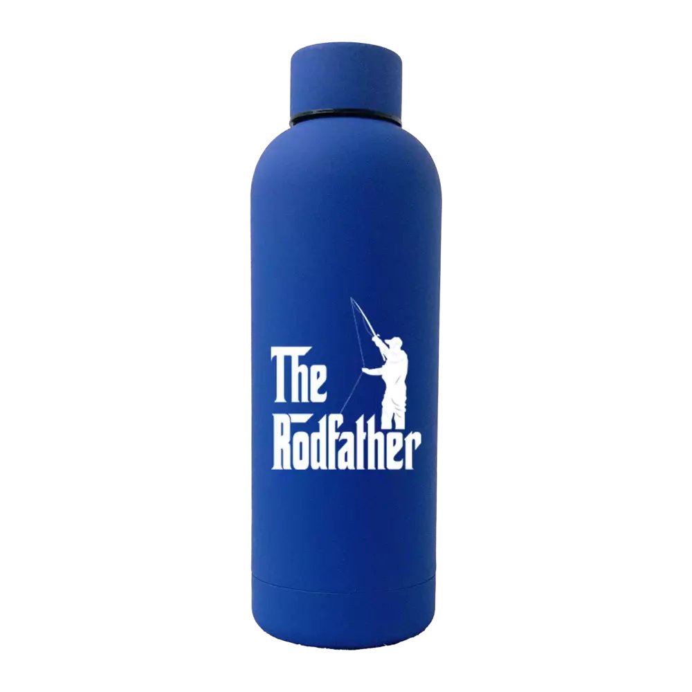 The Rod Father 17oz Stainless Rubberized Water Bottle
