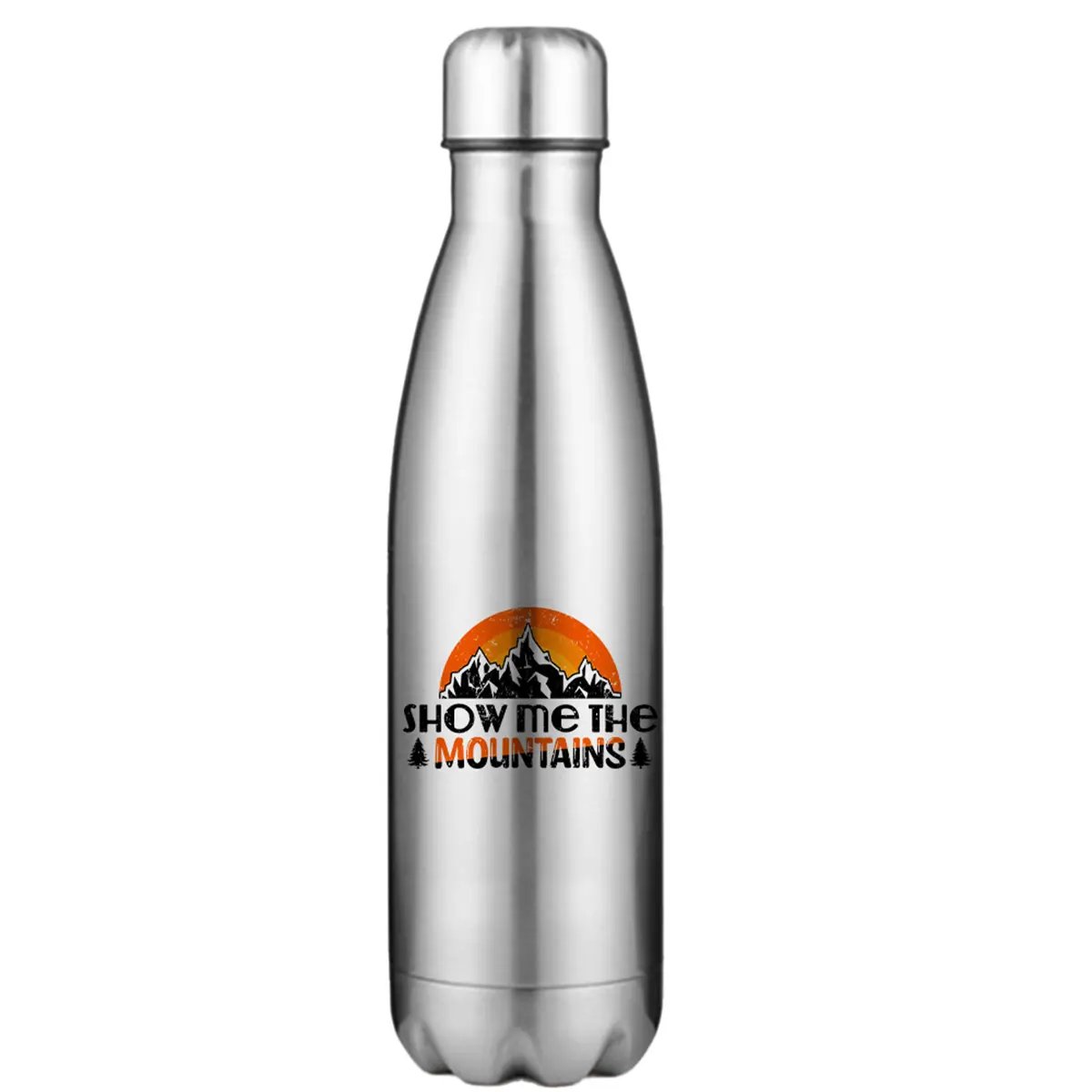 Hiking Show Me To The Mountains Stainless Steel Water Bottle